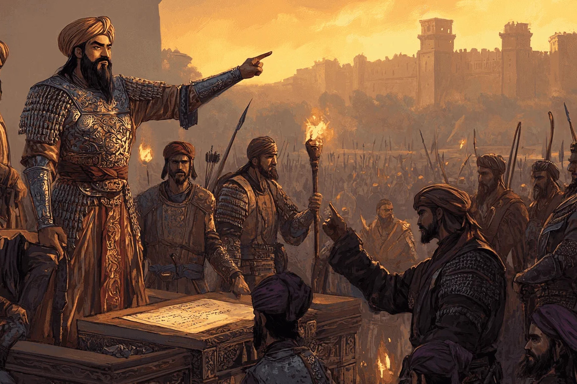 Medieval Battle Scene