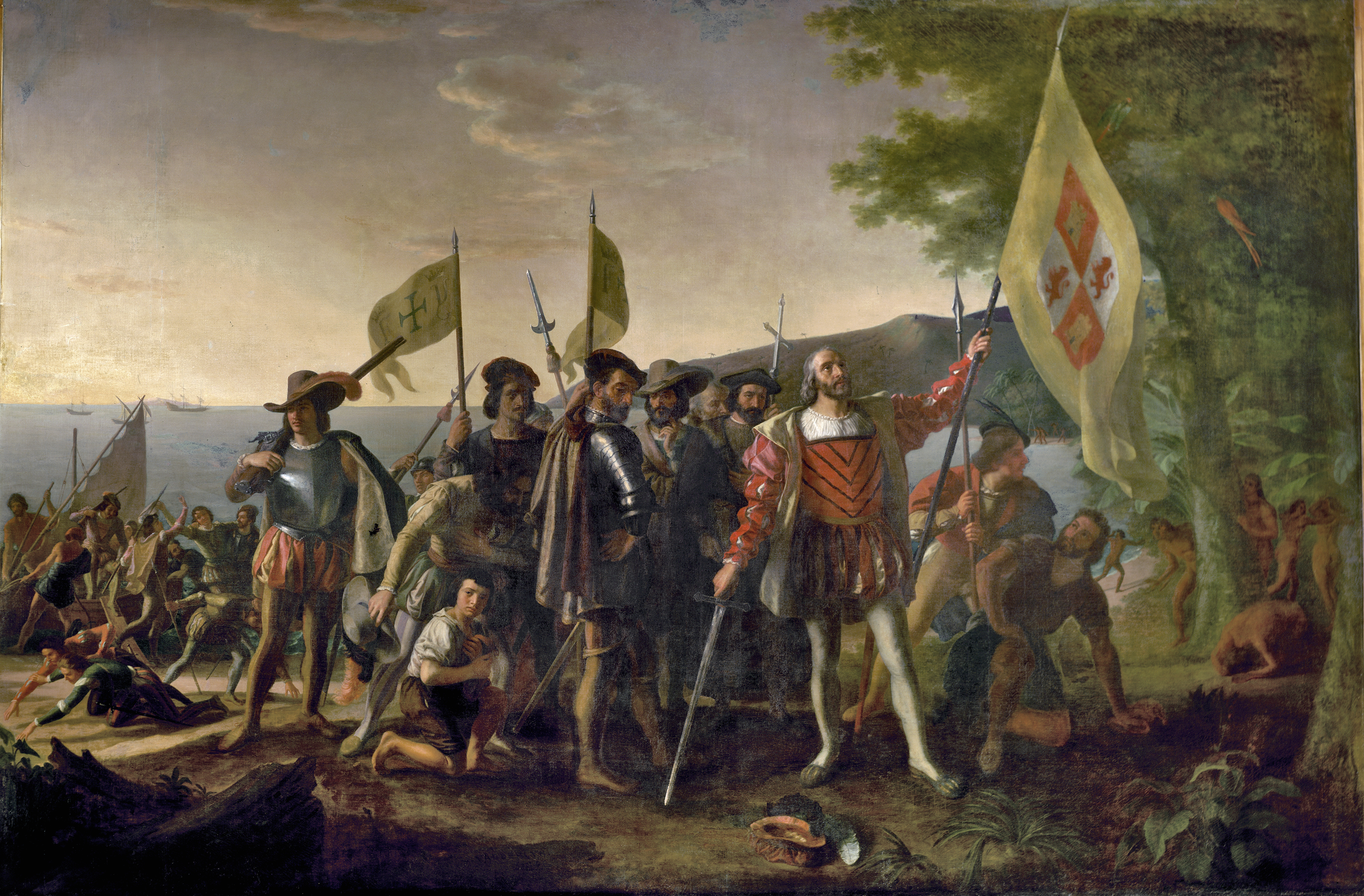 Landing of Columbus by John Vanderlyn, 1847