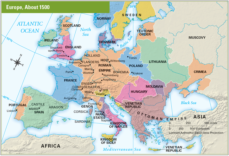 Renaissance Italy Map